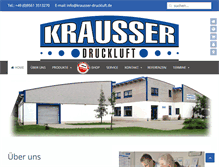Tablet Screenshot of krausser-druckluft.de